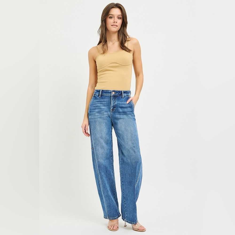 RISEN Slouchy Baggy Stretch Jeans - Picture 3 of 7